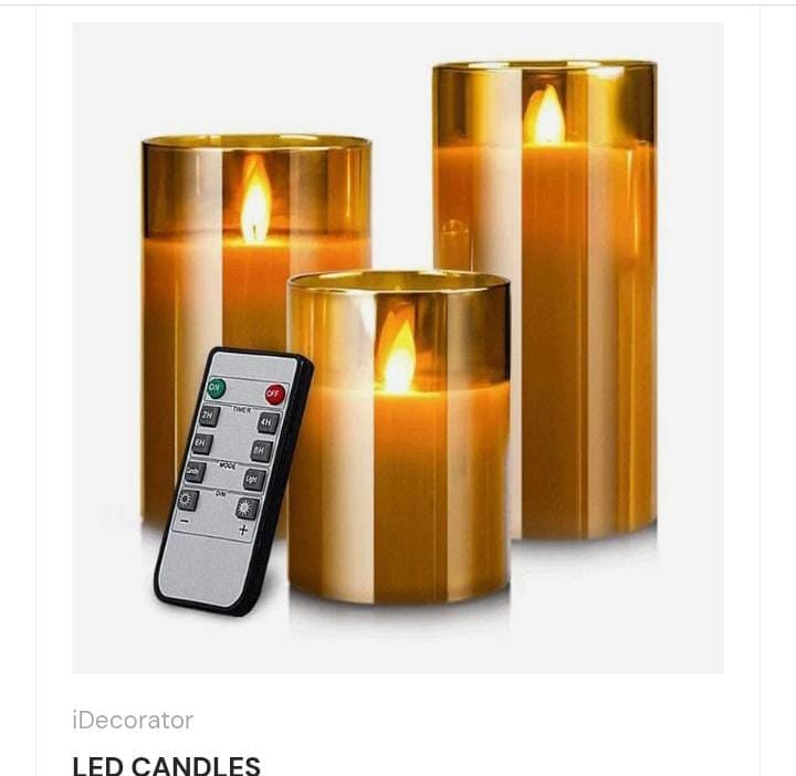 3 LED Candles
