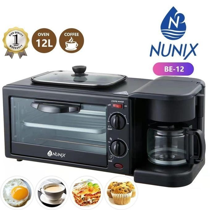 Nunix 3 In 1 Multifunction Breakfast Maker Machine 