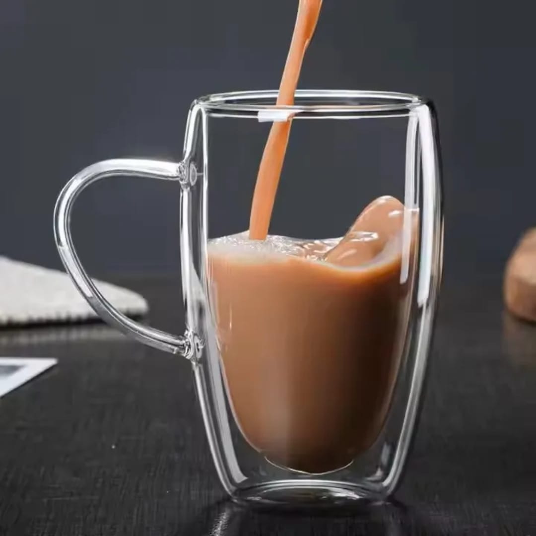 Borocillicate coffee Double sided mug 
