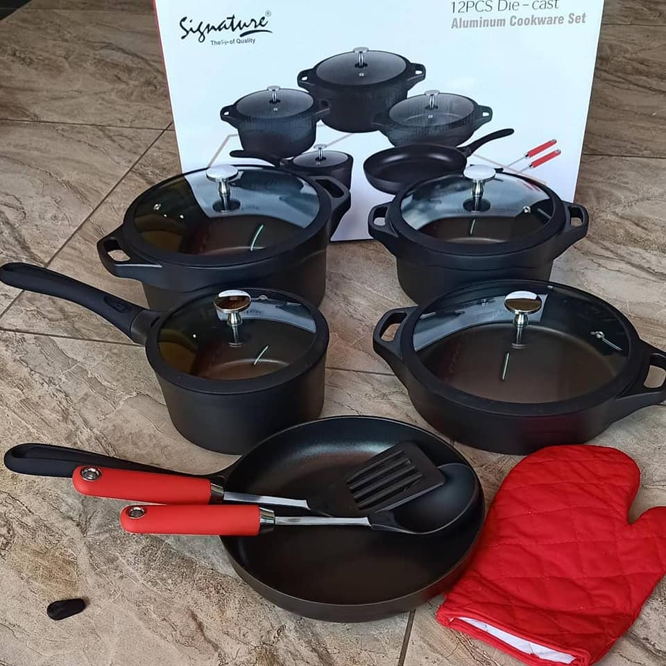 12 piece aluminum cook set
