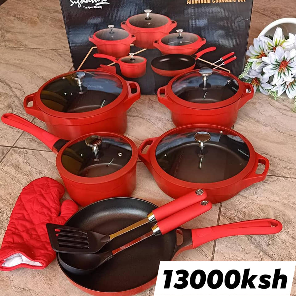 12 piece aluminum cook set