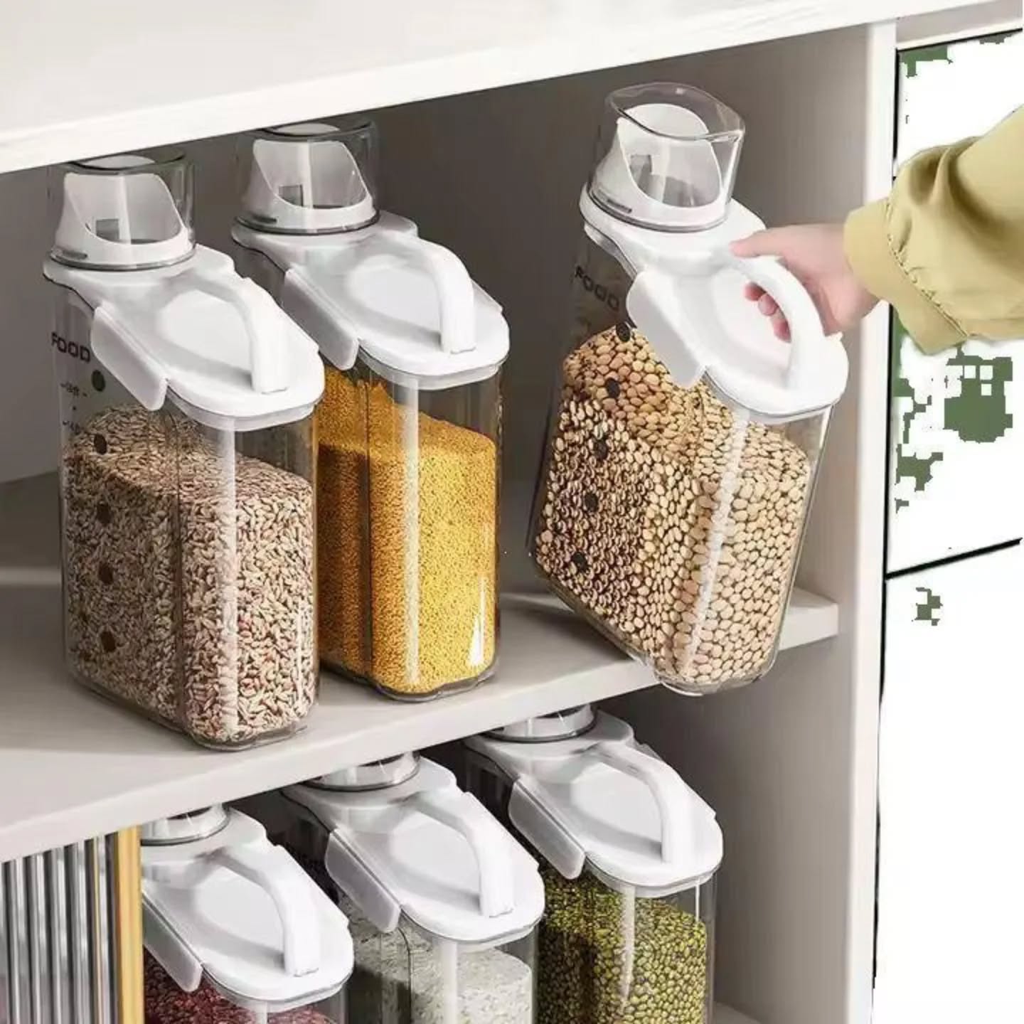 Acrylic cereal storage container
