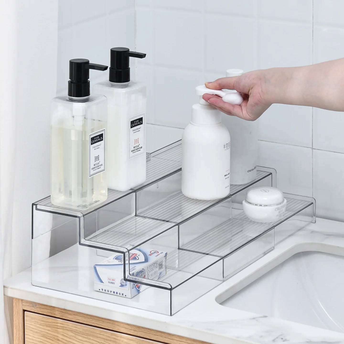 3 tier Expandable acrylic rack