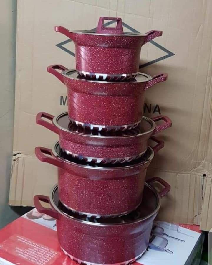 Original 10pcs Granite Bosch cookware set 